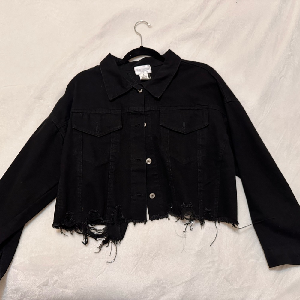 Seven sisters bedazzled jean jacket